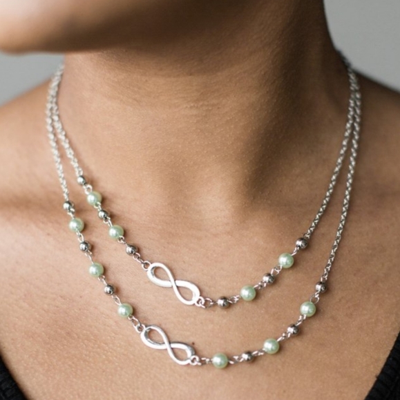 "Chance Of A Lifetime" - Double Layer Necklace Set - Picture 1 of 3